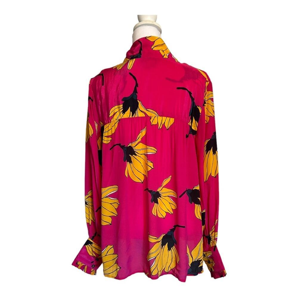 Anthropologie Dhruv Kapoor Frida Floral Tunic Top Women’s Size Medium - Picture 3 of 13